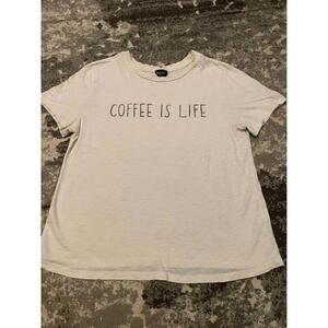 Blank Paige Coffee Is Life Tee - Size M